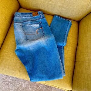 American Eagle blue Jean leggings size 10/Reg